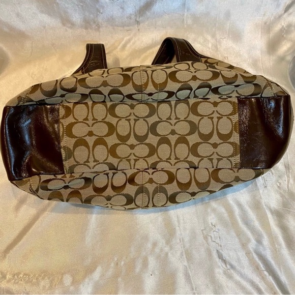 Coach Tan and Brown Signature Ergo Shoulder Bag - Picture 12 of 12